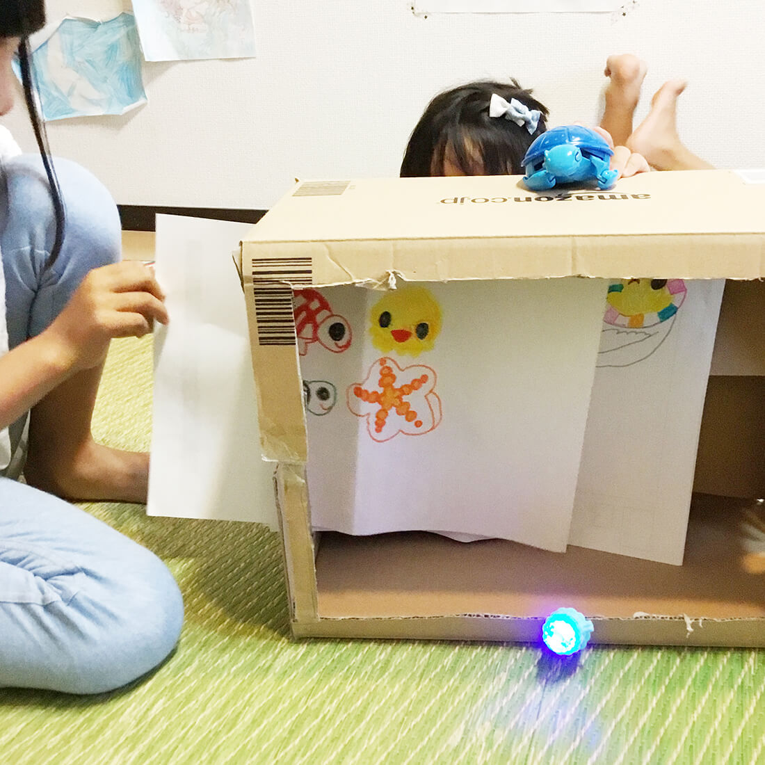 工作で作った立体劇場の様子